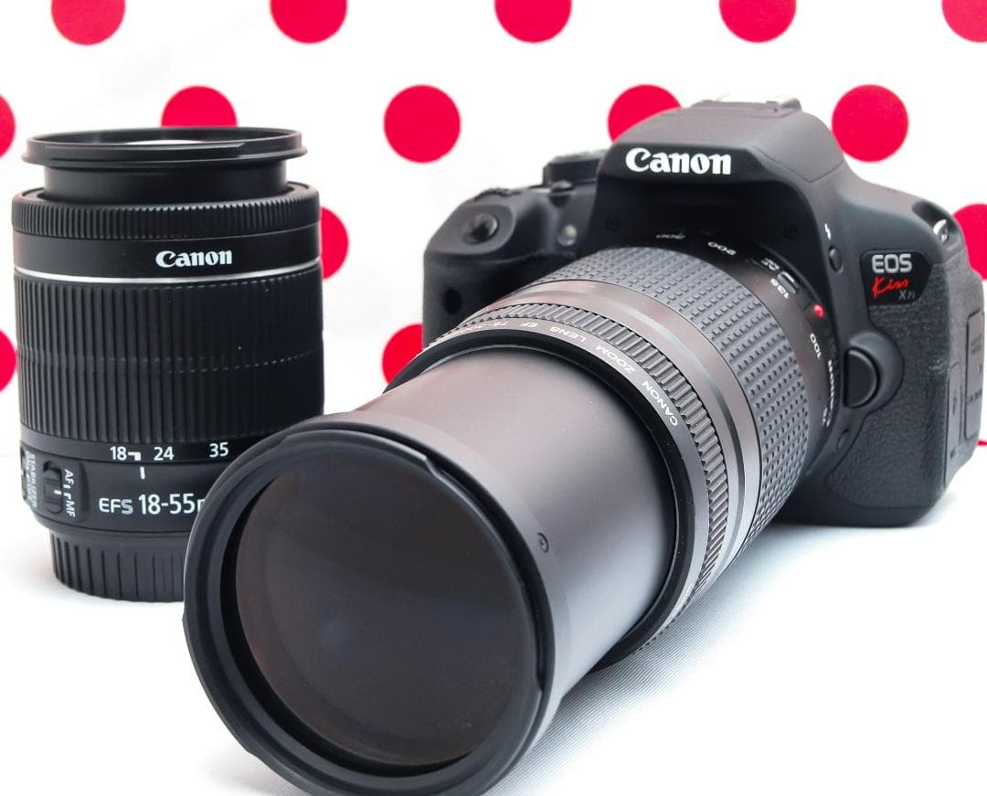 Canon kiss x7i❤ダブルレンズセット❤スマホ転送♪❤初心者おススメ！