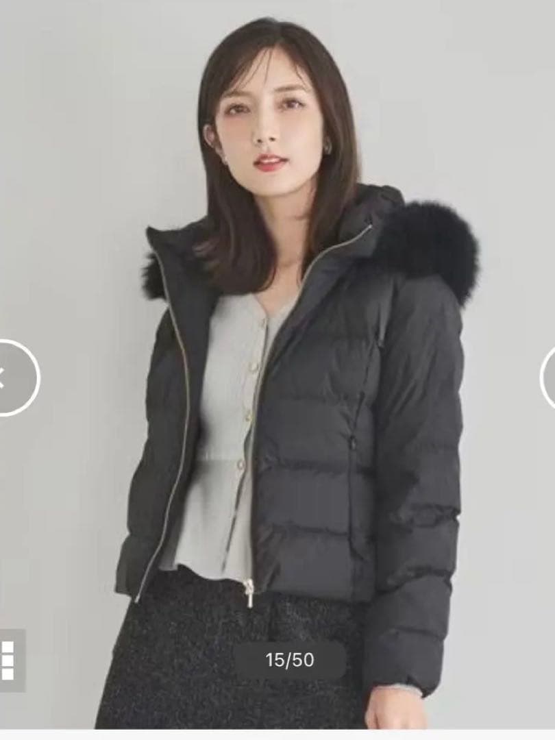 【美品】スウィングル　フォックスファー付ショートダウン