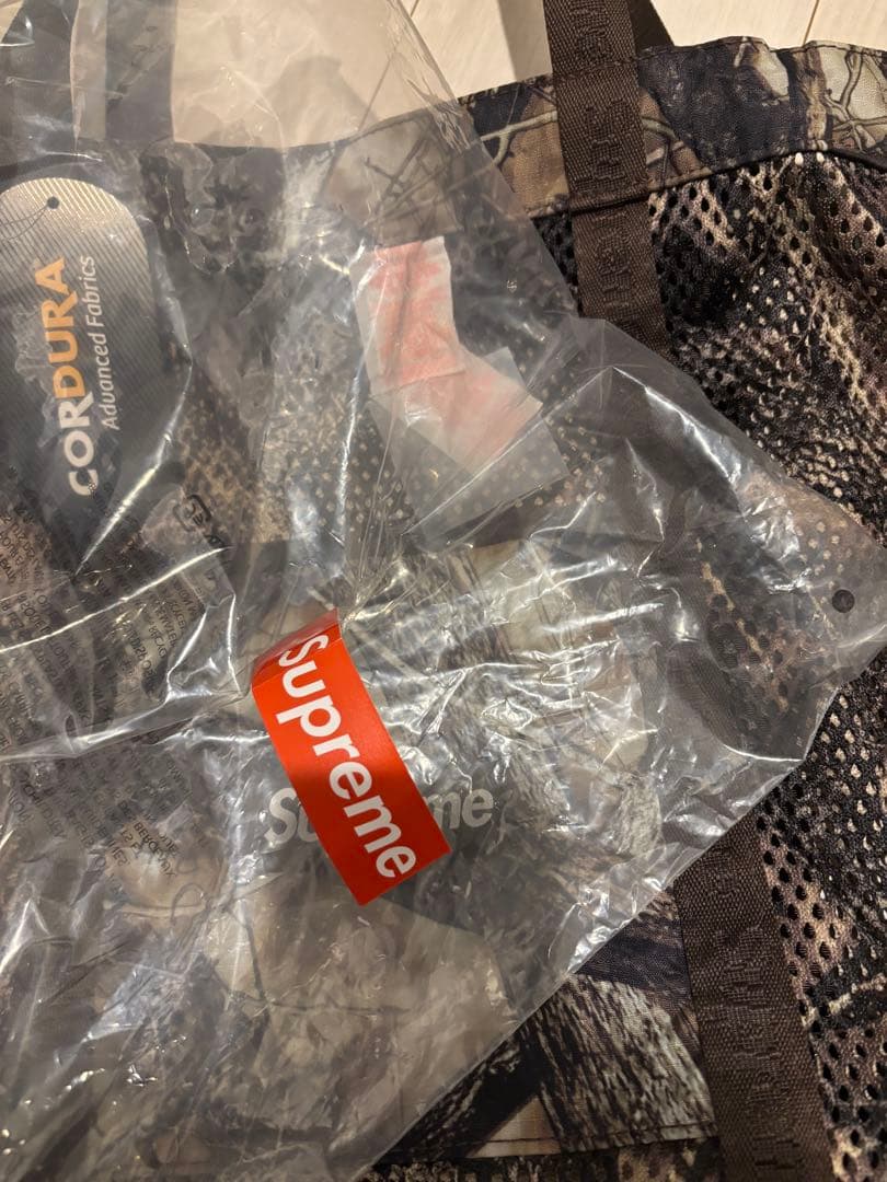 【レア】シュプリーム　メッシュ　トート　カモフラ　リアルツリー25SS