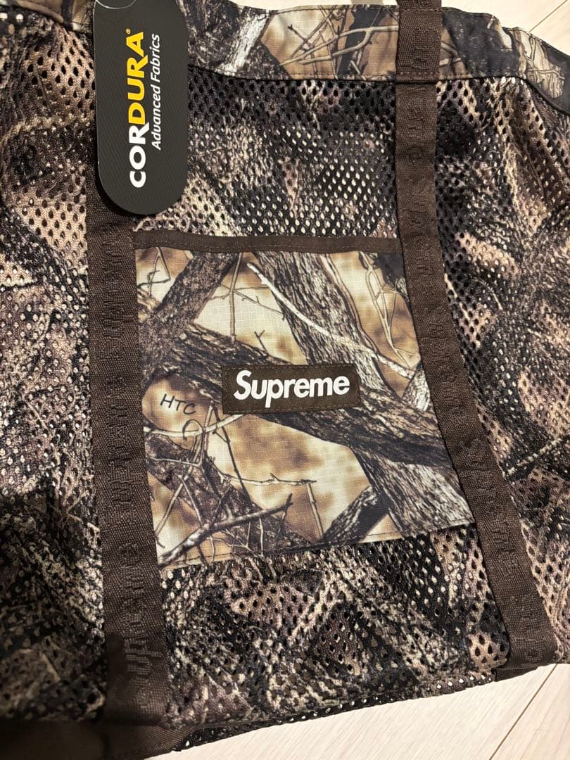 【レア】シュプリーム　メッシュ　トート　カモフラ　リアルツリー25SS