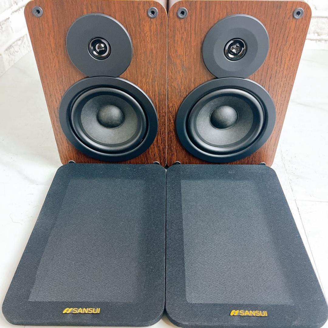 SANSUI スピーカー　SMC-300BT ペア 木目
