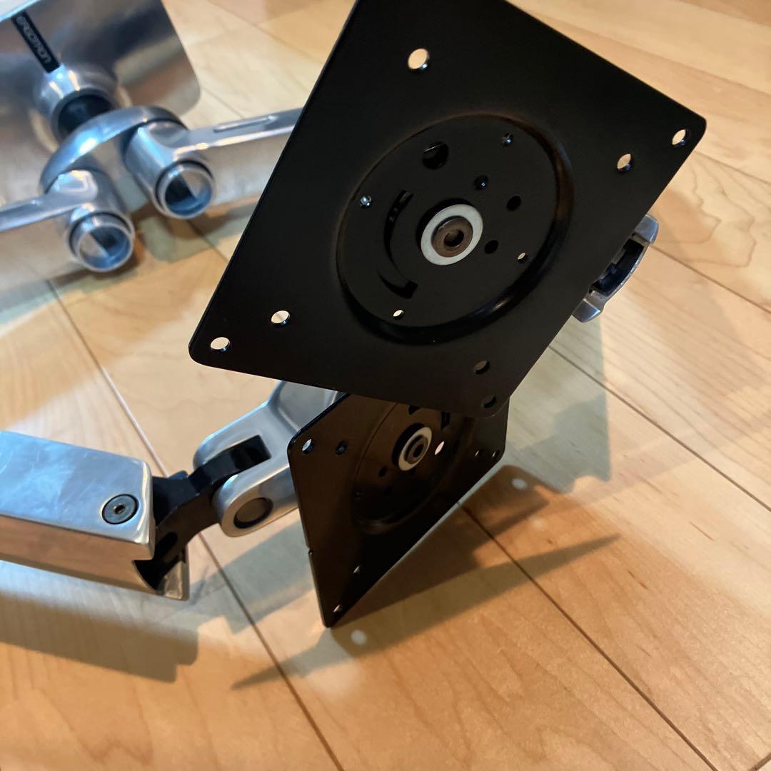 ERGOTRON エルゴトロン　LX モニターアーム デュアル 横型 シルバー