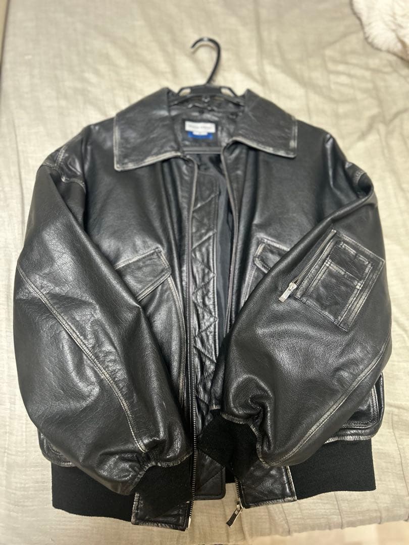 メゾンスペシャル シープレザームートンプライムオーバーG-1フライトジャケット