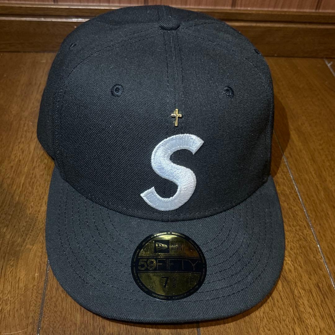 Supreme 59FIFTY ブラックキャップ 75/8 S字ロゴ