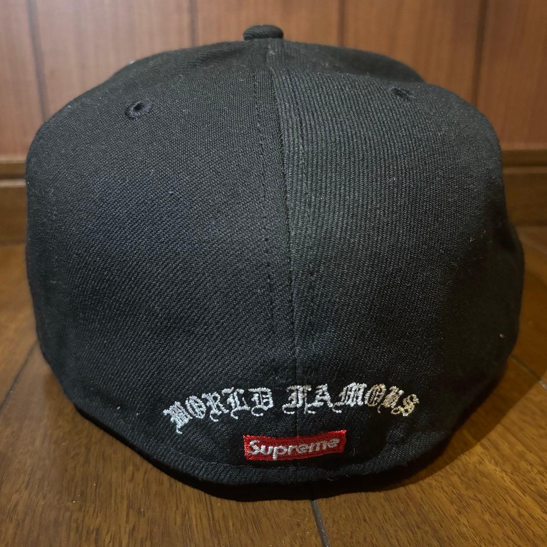 Supreme 59FIFTY ブラックキャップ 75/8 S字ロゴ