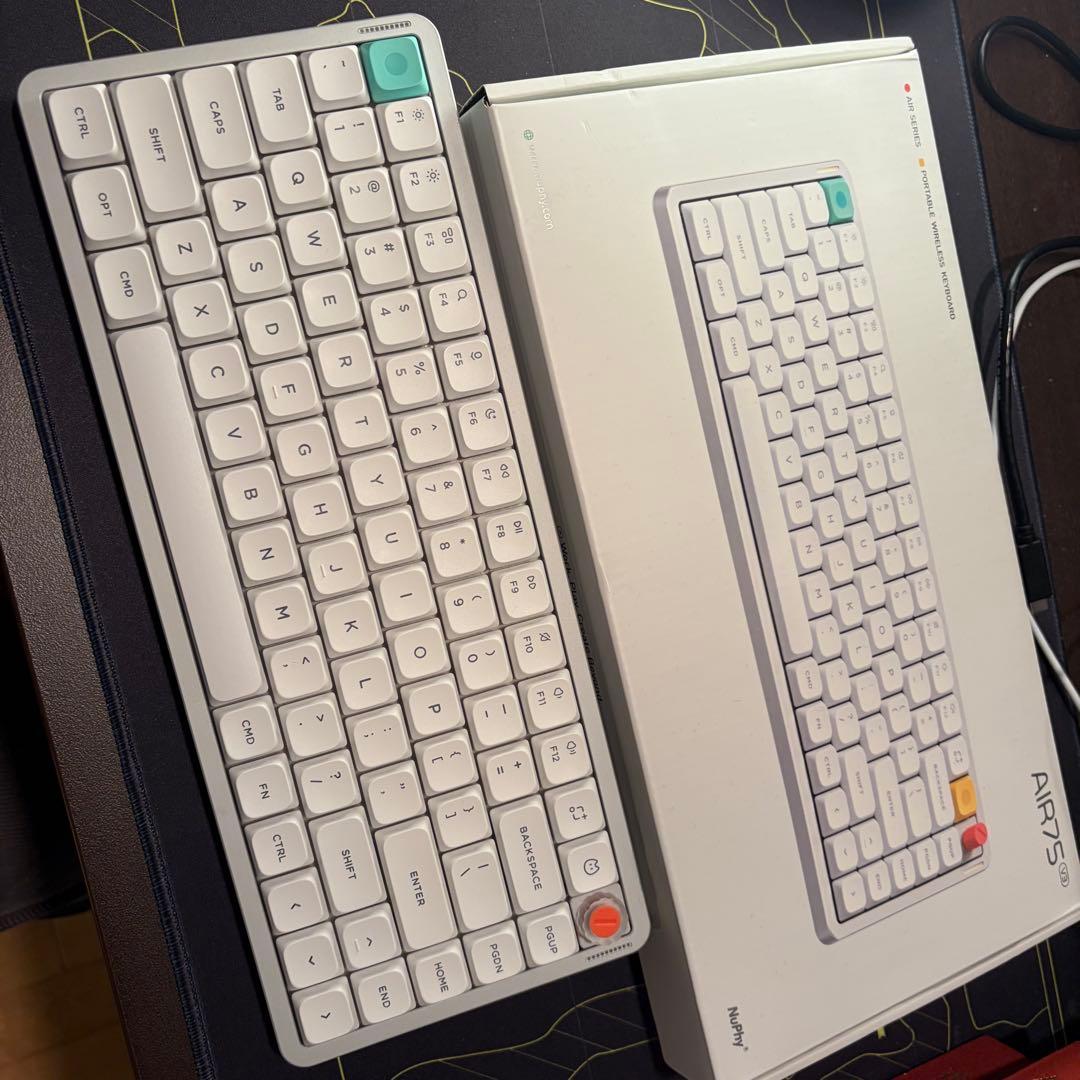 Nuphy Air75 v3 ホワイト キーボード 本体 blush nano