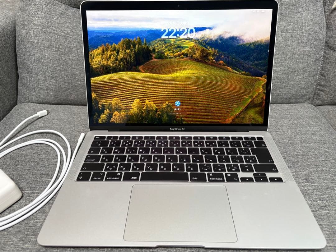 MacBook Air シルバー 2020 m1 256GB 充電器付き