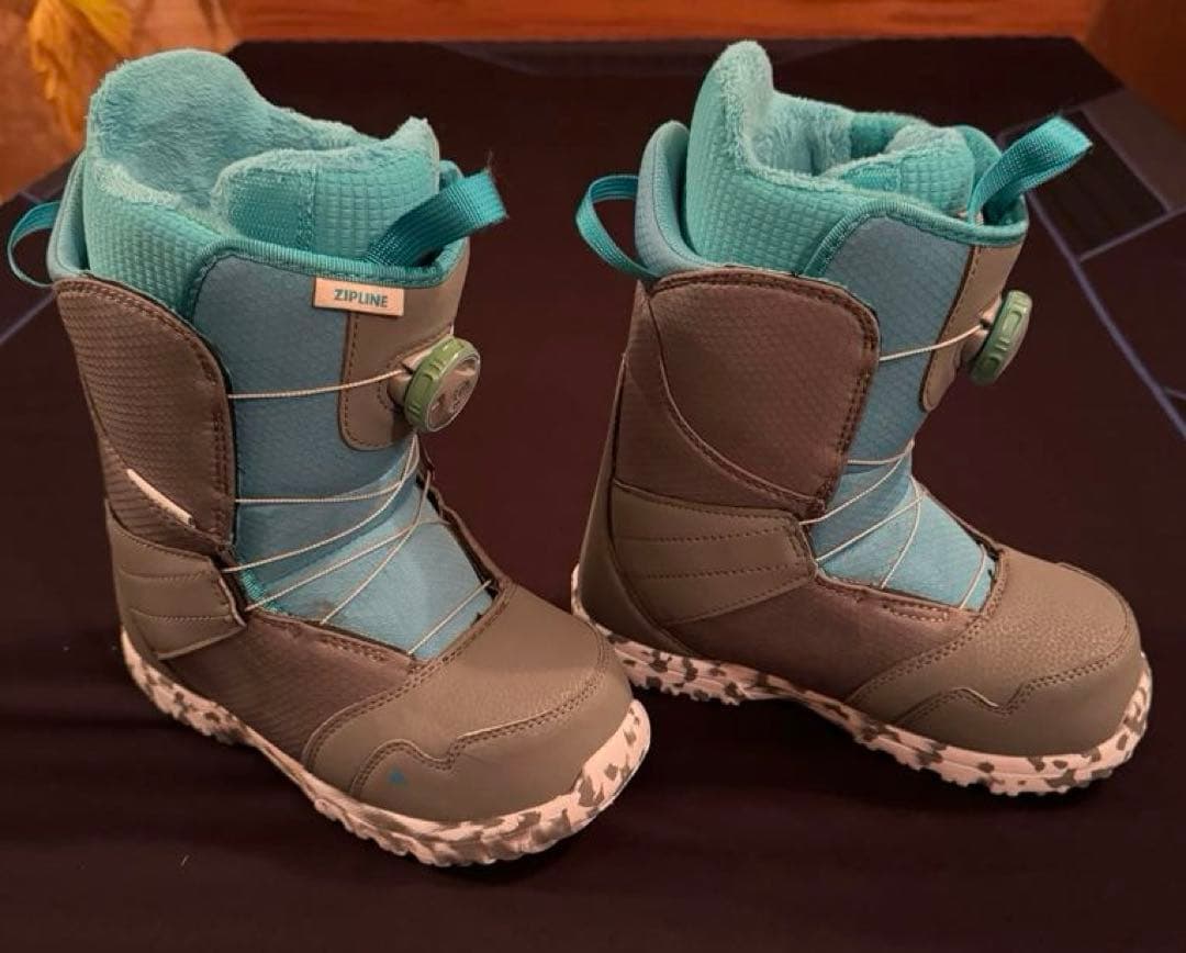 美品Burton バートン　キッズブーツ　ジップライン　22cm