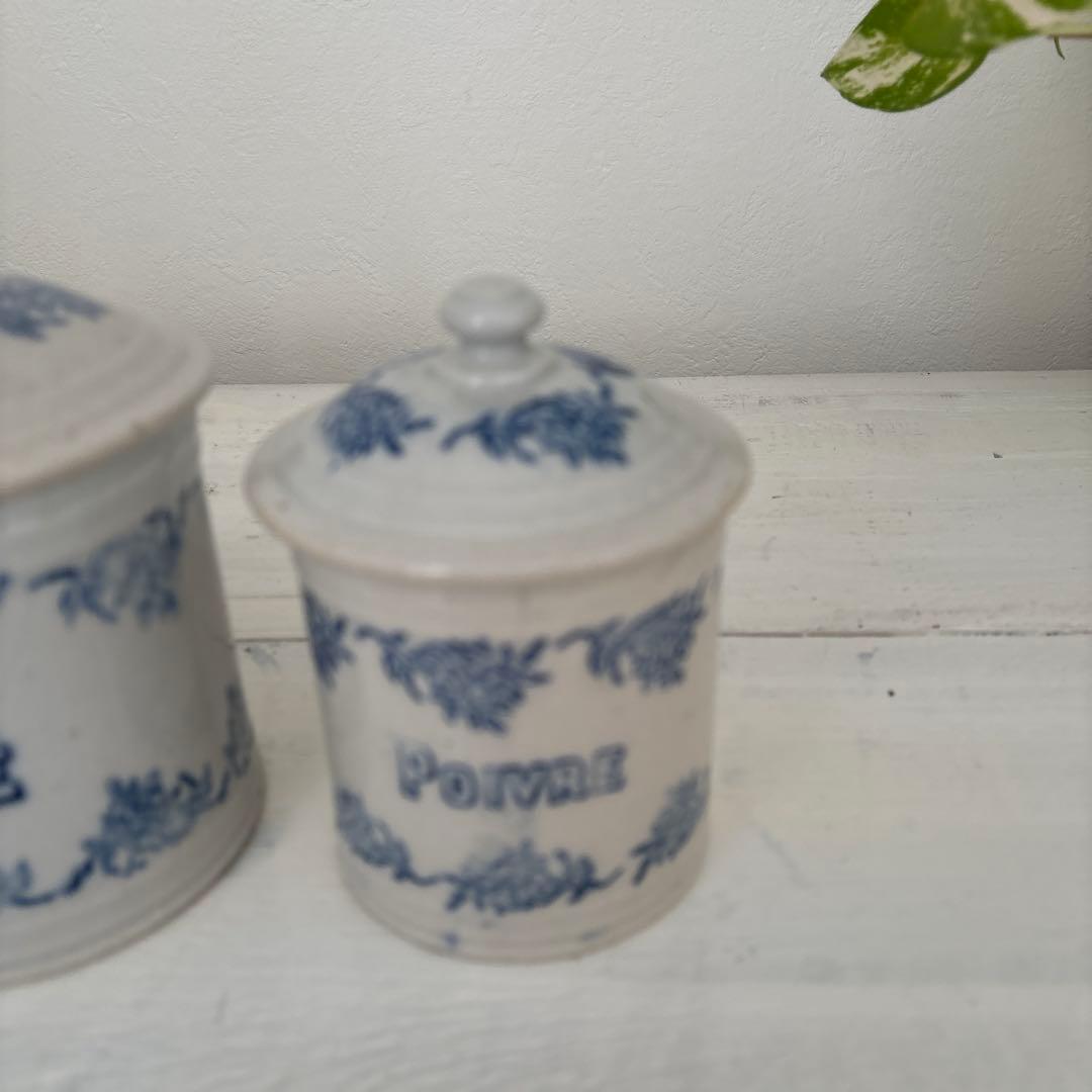 専用です。フランスアンティークキャニスターセット 4点