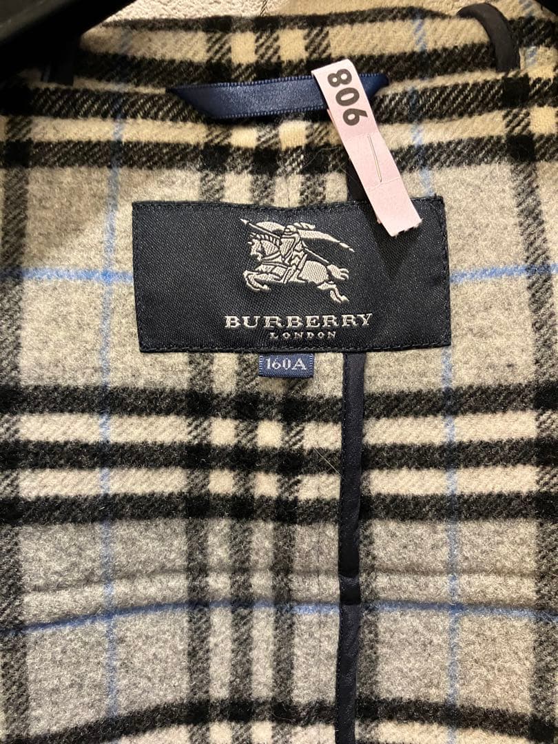 BURBERRY LONDON ダッフルコート ネイビー レディス