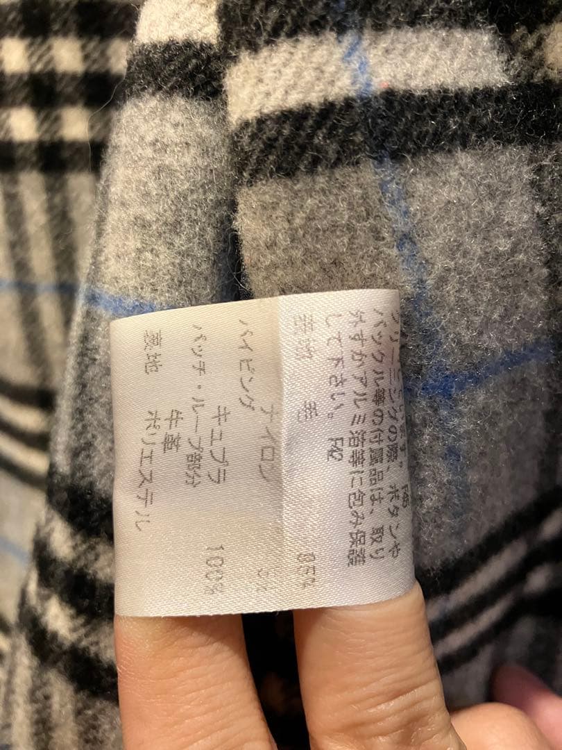 BURBERRY LONDON ダッフルコート ネイビー レディス