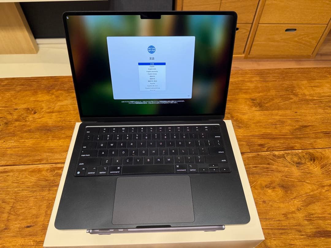 メモリ最大 24GB MacBook Air M2ミッドナイトUSキーボード