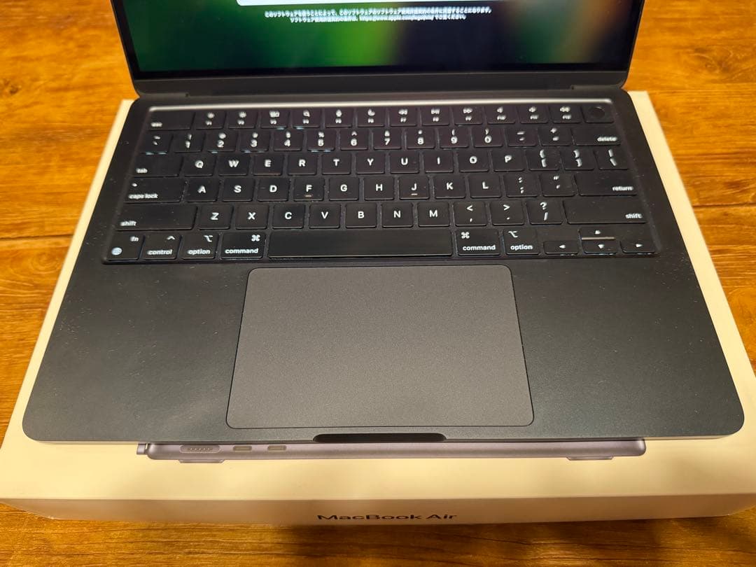 メモリ最大 24GB MacBook Air M2ミッドナイトUSキーボード
