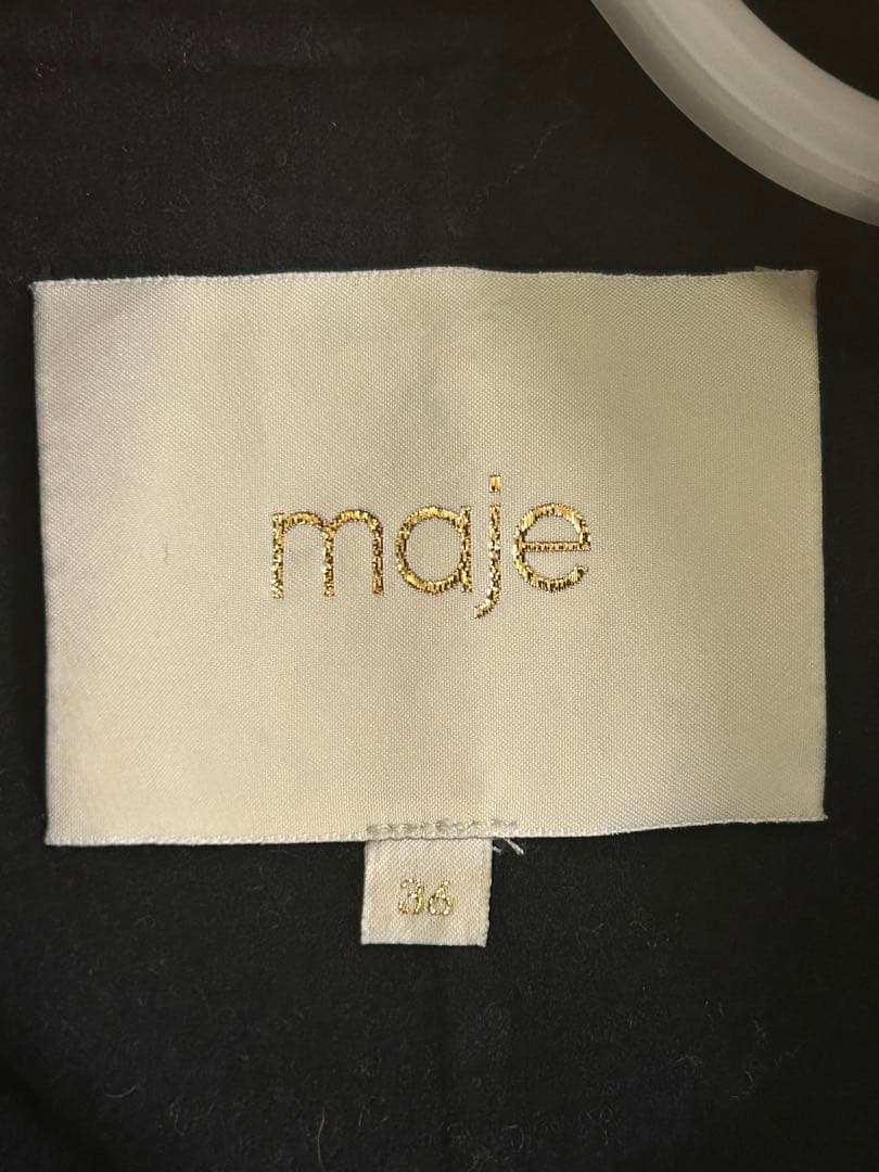 Maje ネイビー　チェスターコート