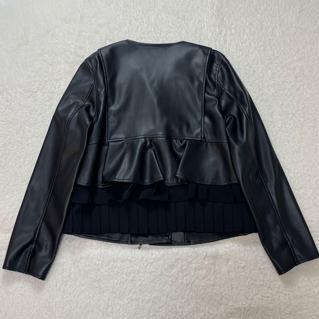 エイミーロウ　Eimee Law ジャケット　ライダース　フリル　ブラック　38