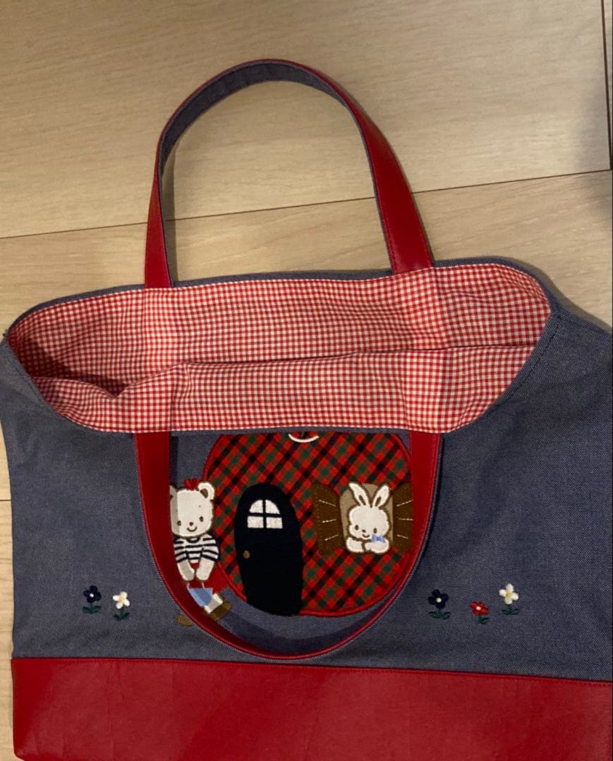 【新品未使用】ファミリア　デニムバッグ　ブック入れ