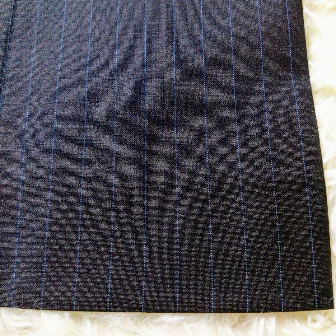 美品　theory luxe　セオリー　セットアップ　40-40　紺　ストライプ