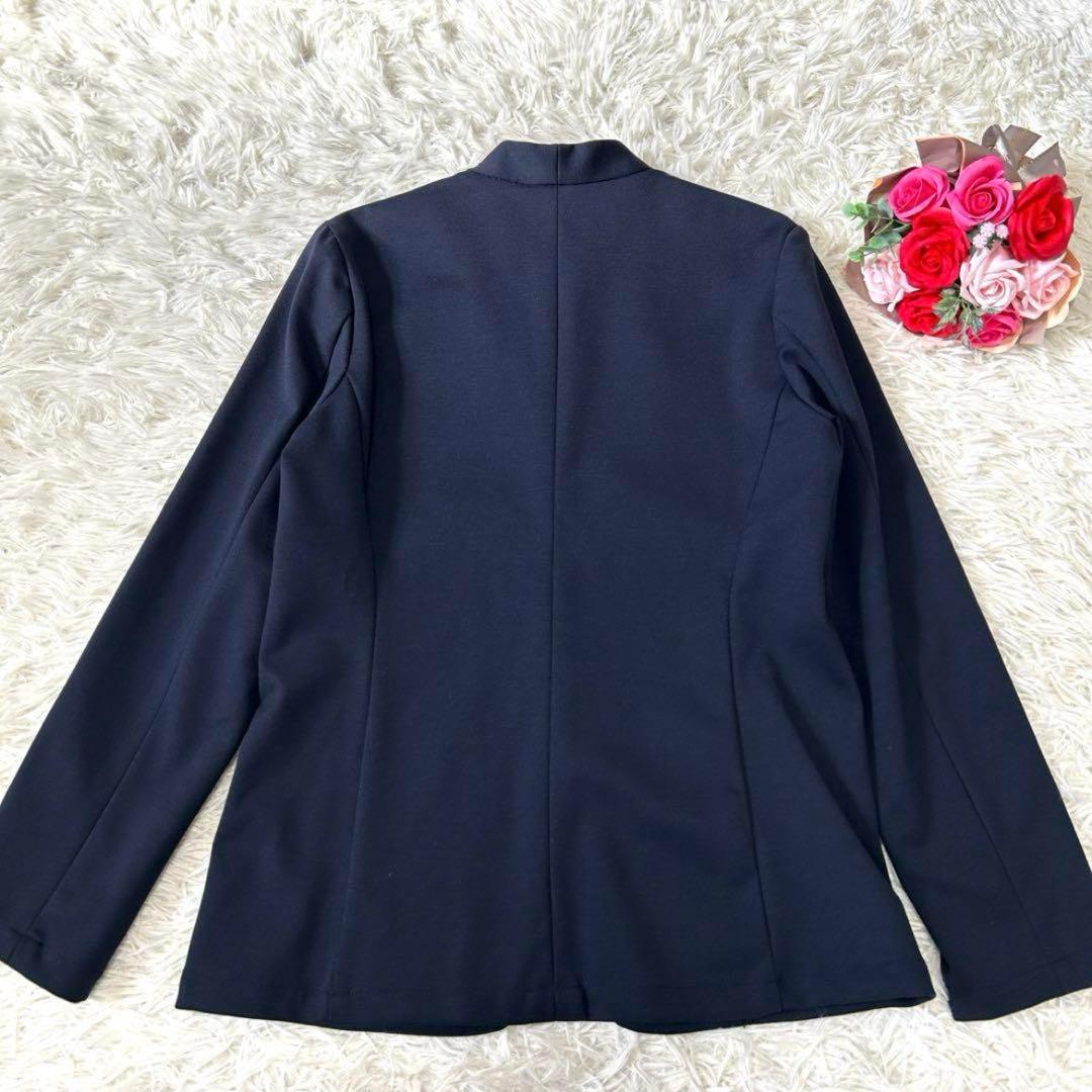 【未使用タグ付☆洗える♪】パジャマスーツ　セットアップ　レディース　ネイビー M