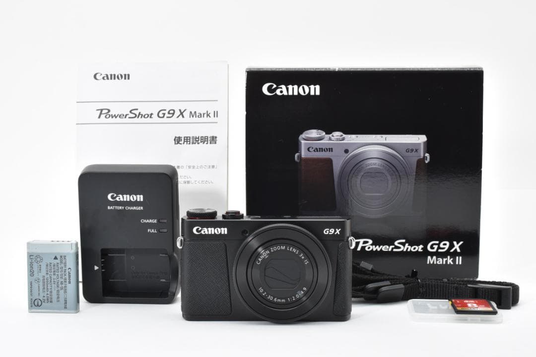 【ほぼ新 元箱＆SD付き】Canon PowerShot G9X Mark II