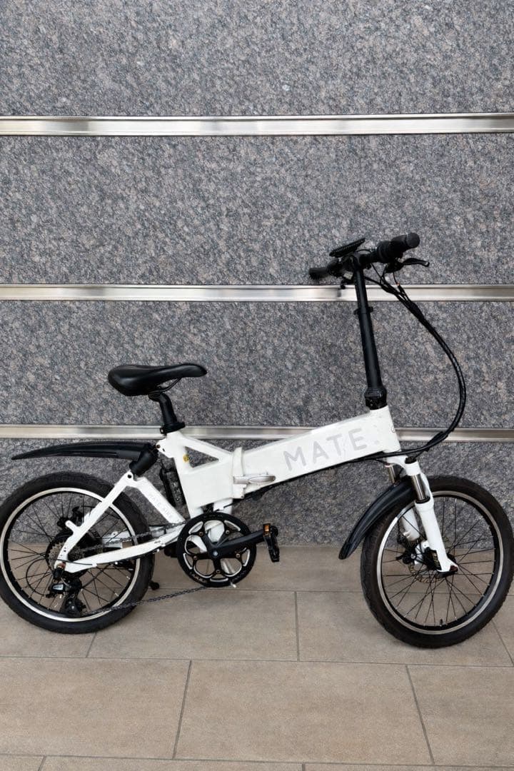 MATE 電動アシスト自転車 ホワイト 20インチ