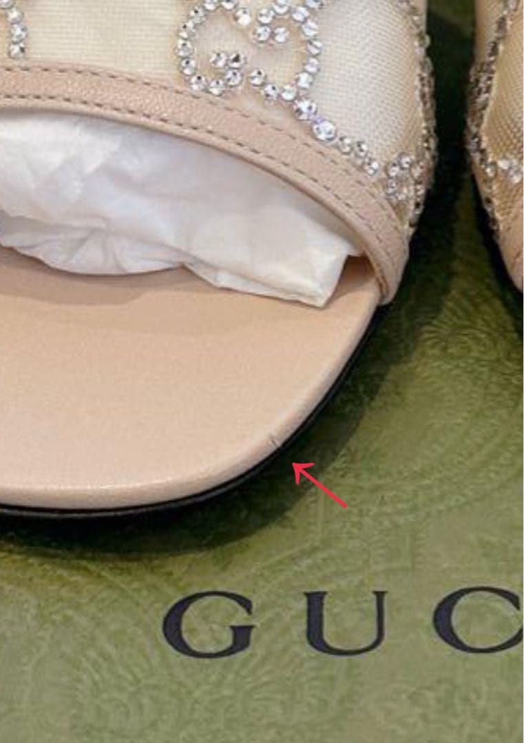 ✨新品✨GUCCIミュールサンダル37✨GGクリスタル✨早いもの勝ち✨翌日発送♡
