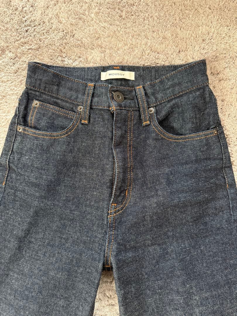 ［美品］moussy mvs FLARE(L) ワンウォッシュ　24インチ