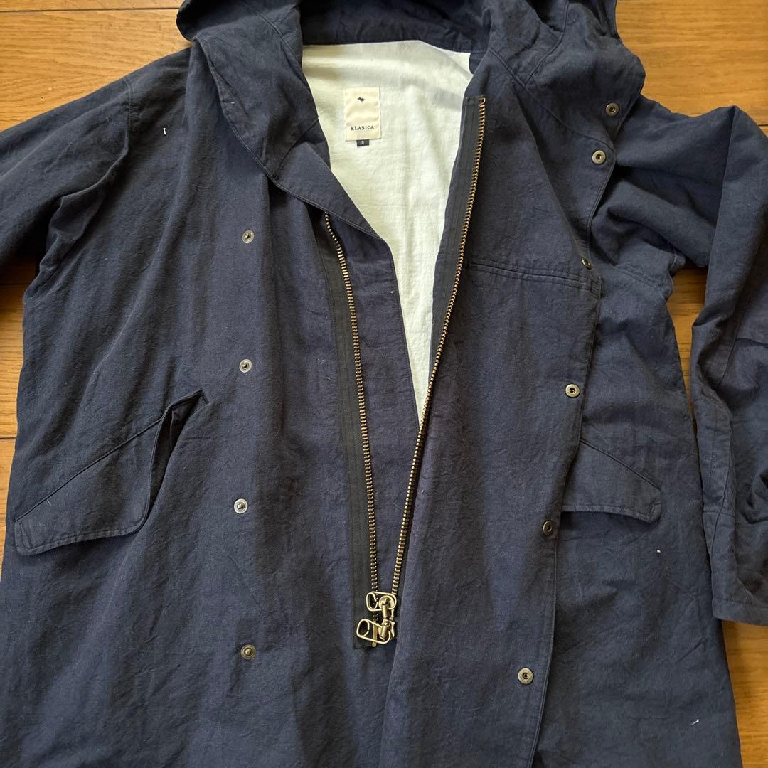 KASUGA ネイビー モッズコート M