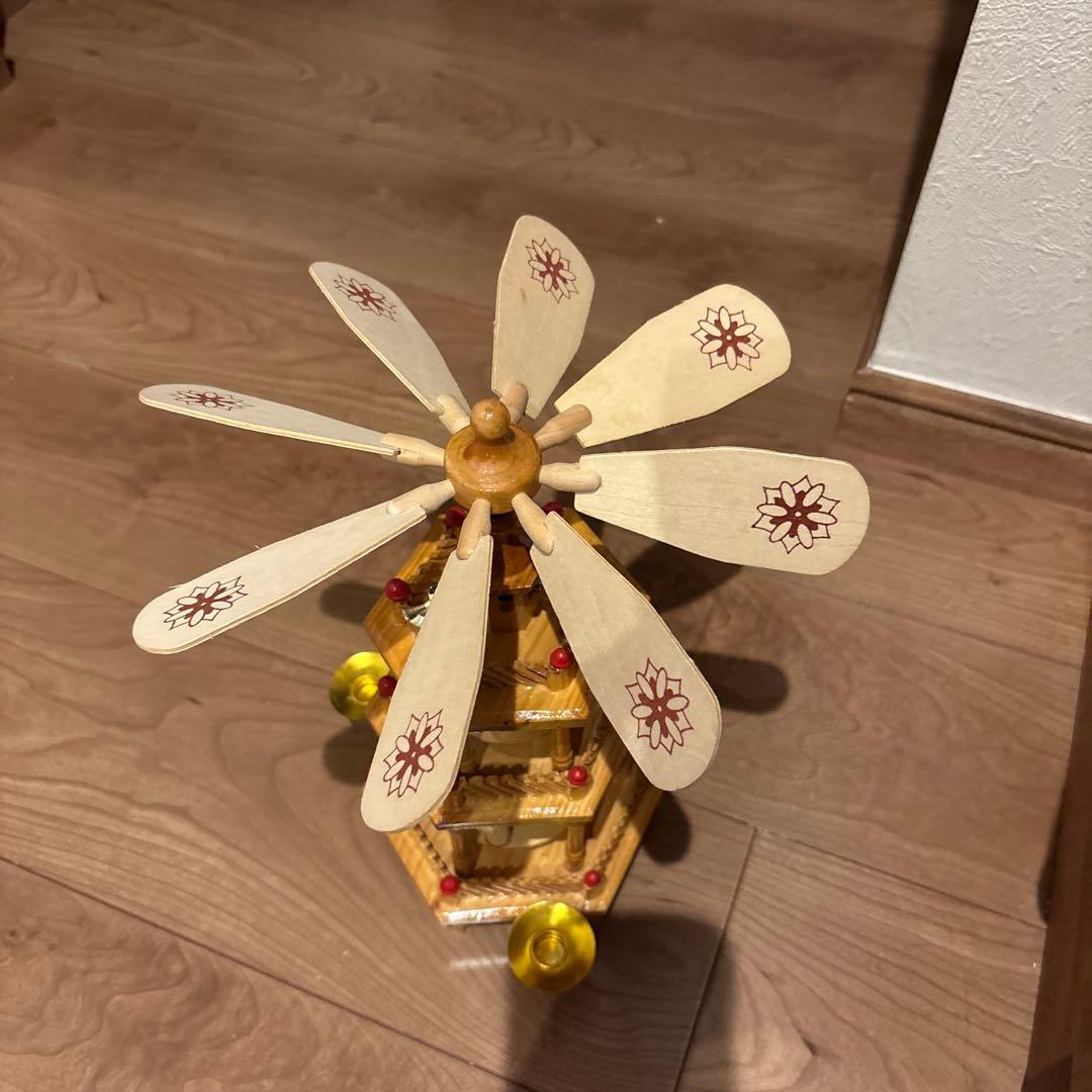 クリスマスピラミッド　アンティーク　美品