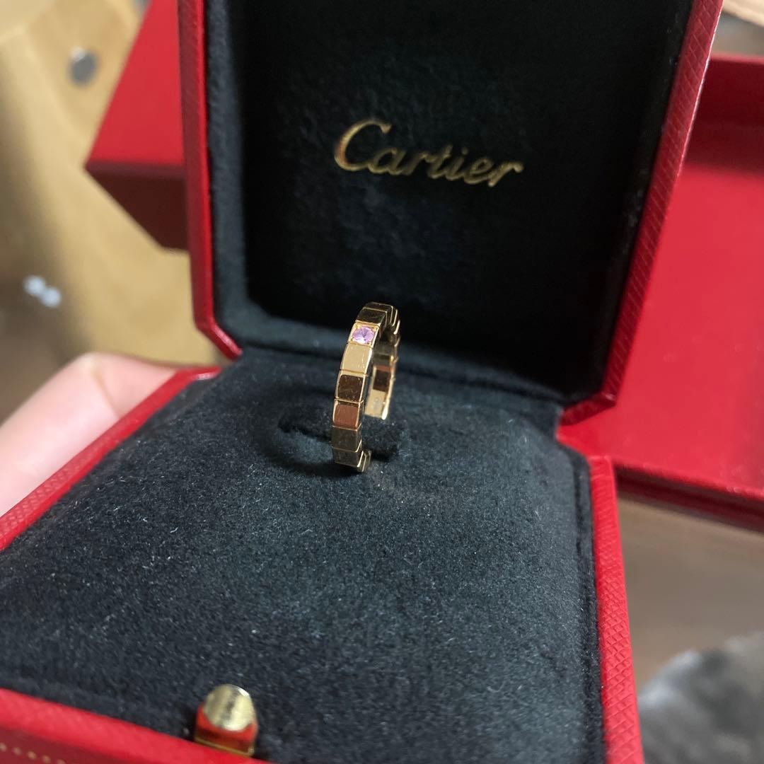 Cartier ゴールド スクエアカットリング
