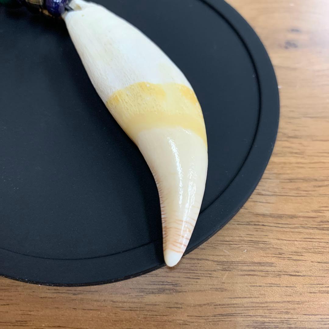 ヒグマ 熊 キバ 牙 キーホルダー