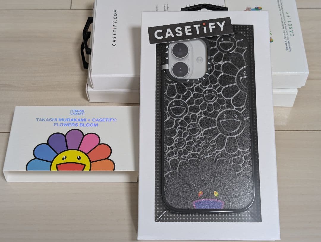 【正規品】村上隆xCASETiFY フラワー ブラック iPhone 17用