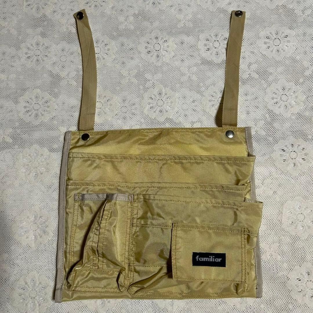 familiar ファミリア マザーズバッグ 青チェック ネイビー