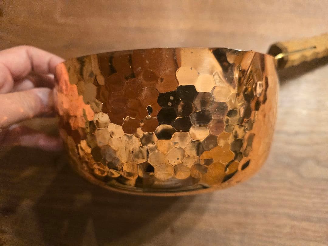 純銅雪平鍋18㎝ アシグリップハンドル アシモクラフト