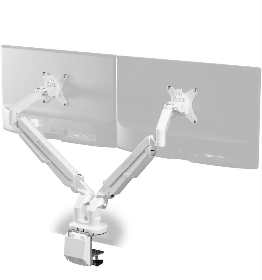 Bauhutte スリム モニターアーム デュアル BMA-2SLM-WH
