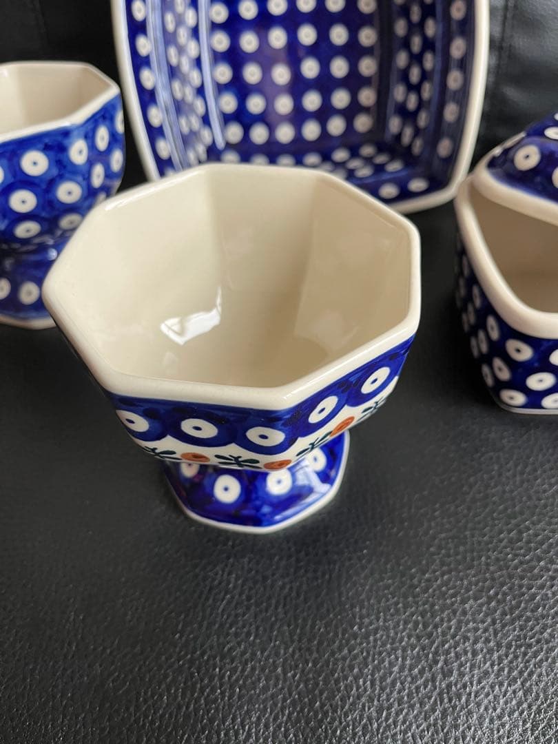 ポーランド陶器 食器4点 未使用品