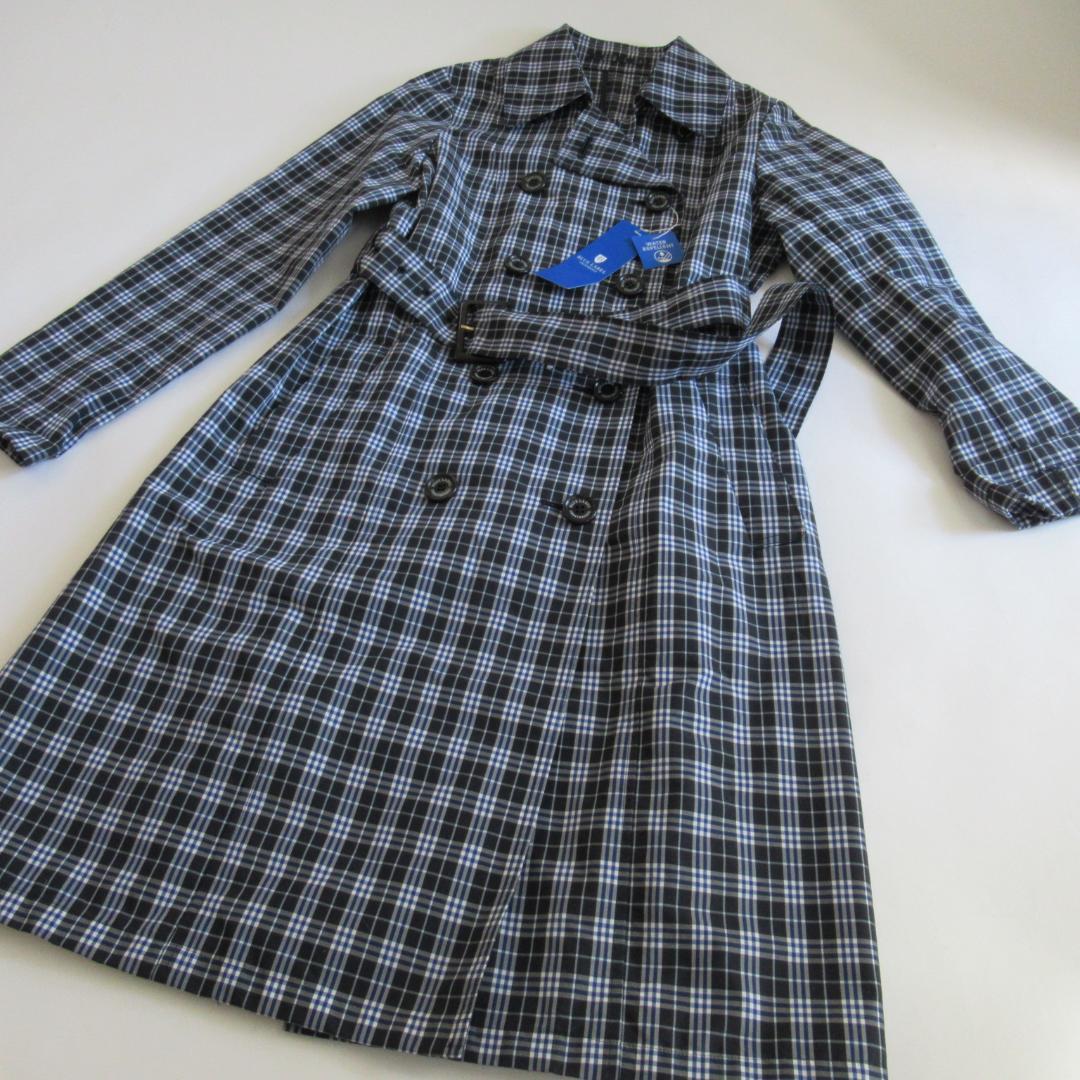 ブルーレーベルクレストブリッジ新品ネイビー ウェザーコート レインコート 36