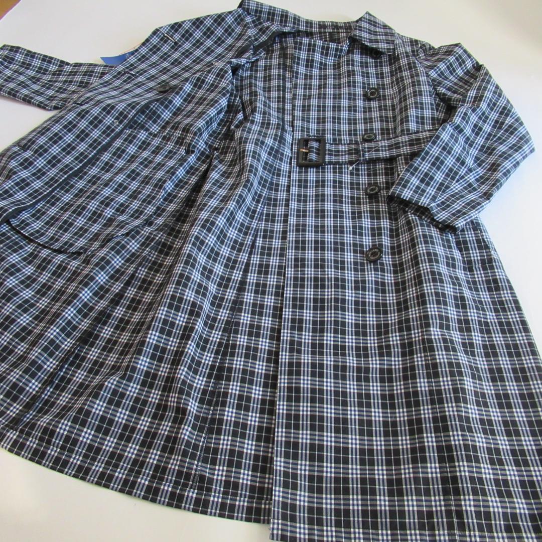 ブルーレーベルクレストブリッジ新品ネイビー ウェザーコート レインコート 36