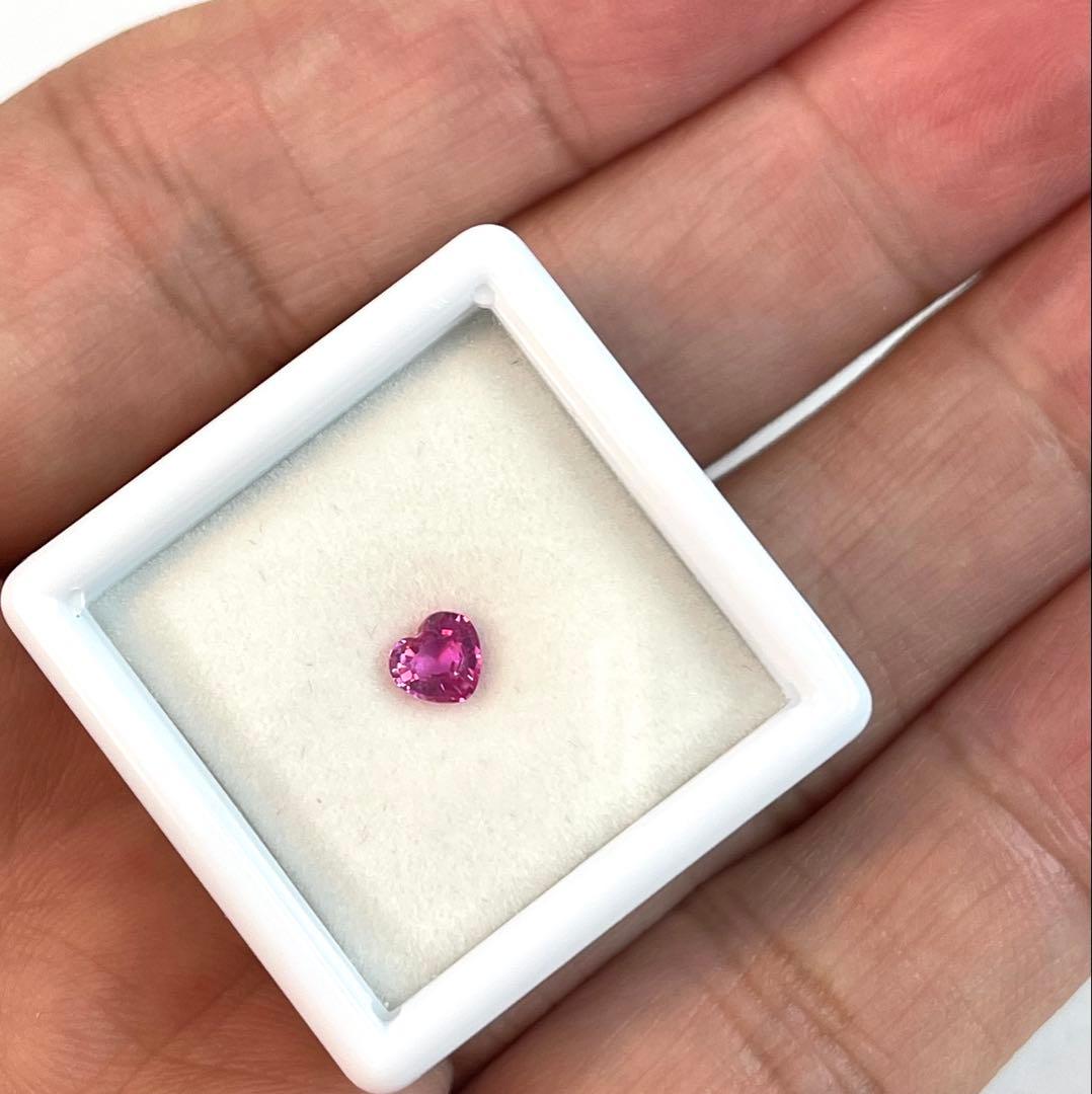 mikiさま専用　宝石ルース トップクラス天然ピンクサファイア0.406 ソ付き