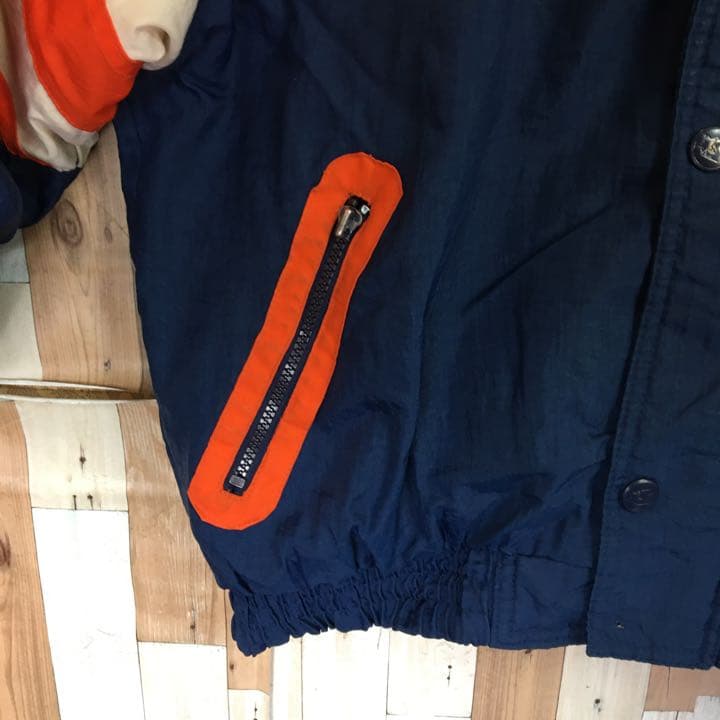 極希少レアヴィンテージCHICAGO BEARS 刺繍ロゴナイロン中綿JK