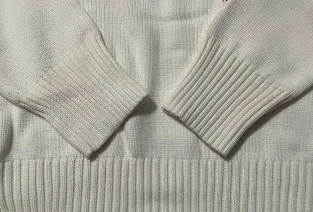 AMI PARIS ホワイト ニット ハートロゴ S