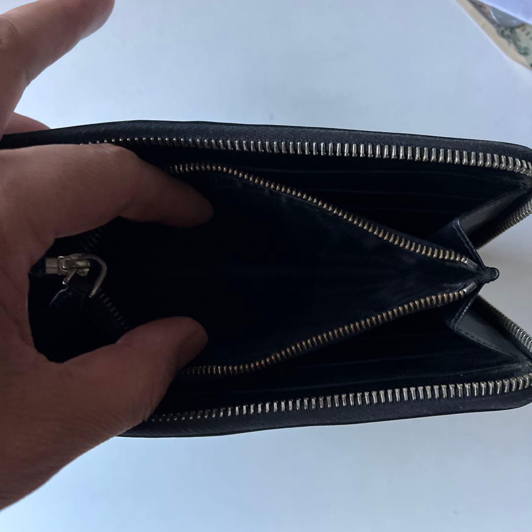 PRADA ブラックレザー 長財布