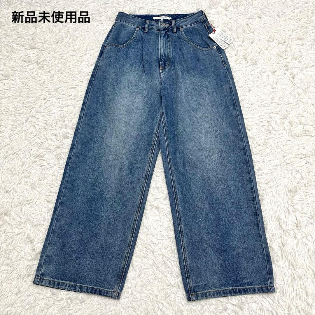 新品 ディニテコリエ タックワイドデニム cyan tokyo cafune