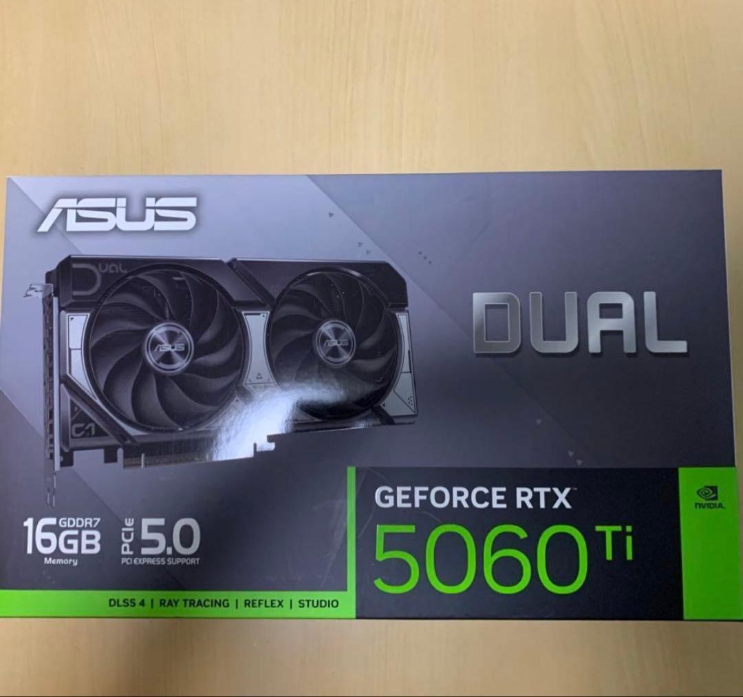 グラフィックボード・グラボ・ビデオカード ASUS DUAL GeForce RTX 5060 Ti 16GB GDDR7