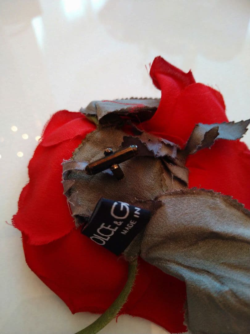 ドルチェ&ガッバーナ　薔薇　クリスタル　カフス