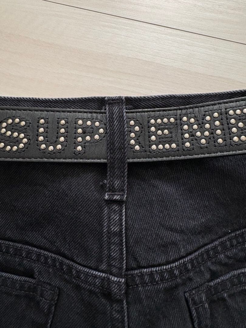 Supreme Studded Logo Belt スタッズ ロゴ ベルトS/M