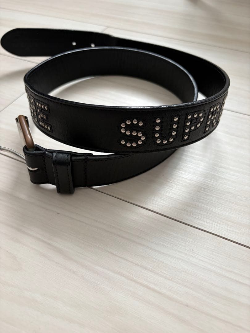 Supreme Studded Logo Belt スタッズ ロゴ ベルトS/M