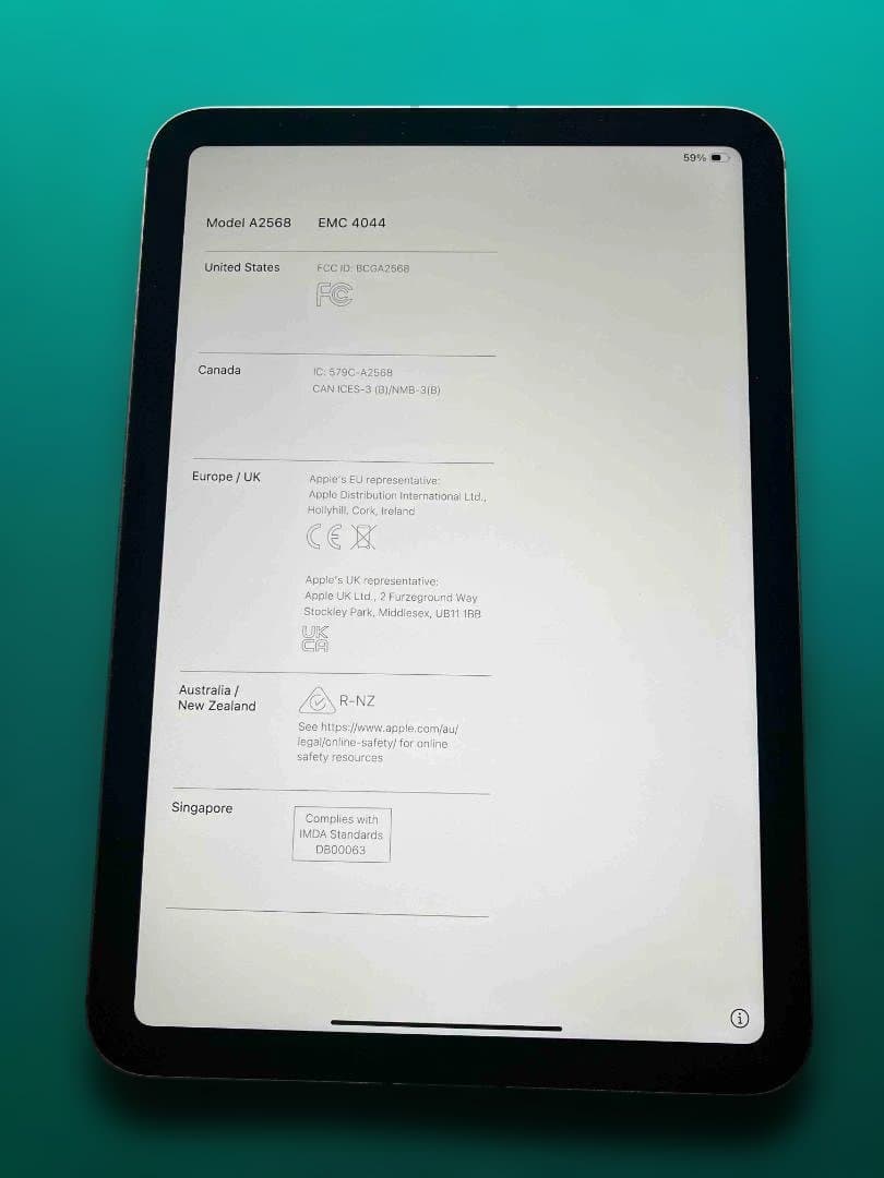 Apple iPad MINI(第6世代) Cellular256GB