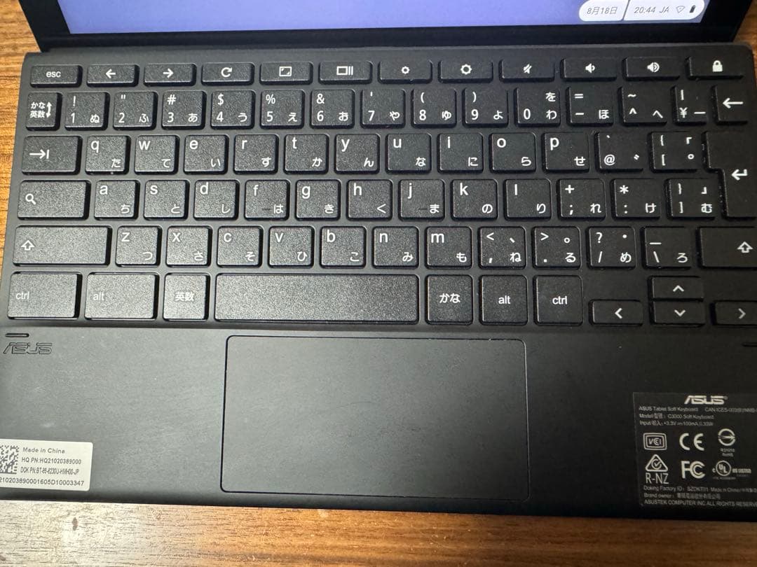Chromebook本体 Chromebook ASUS CM3000DV soft keyboard