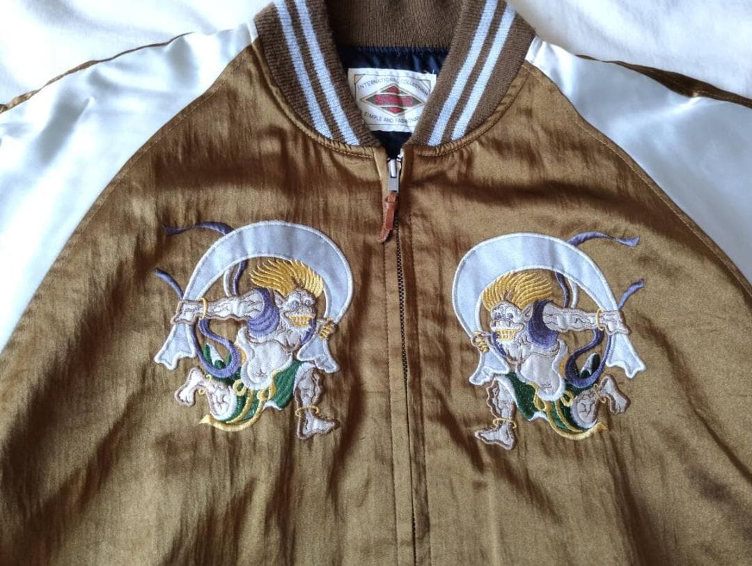 風神　雷神 スカジャン　Authentic