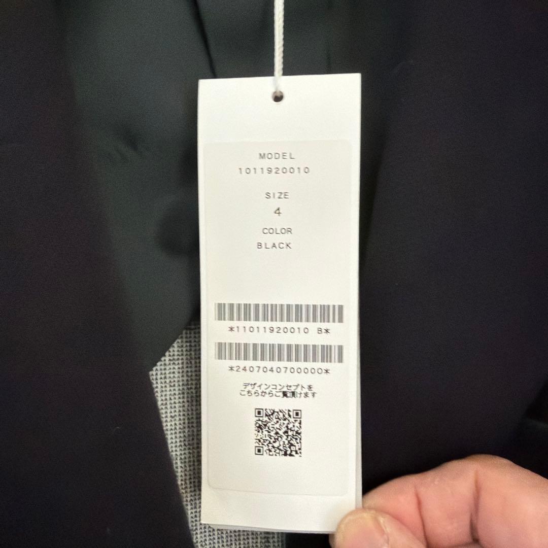 junhashimotoブラック チェスターコート サイズ4 NUKUMORI